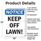 Signmission Keep Off Maintenance Access Only OSHA Notice Sign, Aluminum, 10in W x 14in L, 2PK OS-2PACK-NS-A-1014-V-13825 - alternate 5